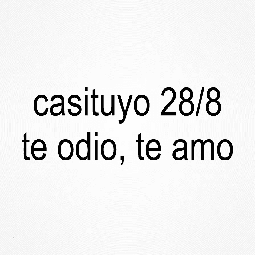 te fuiste casituyo 28/8 disco debut
